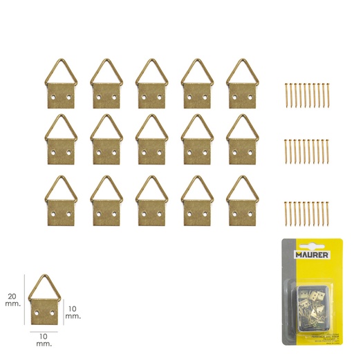 [5391510] Cuelga Cuadros Anilla Nº1 (Blister 15 piezas)