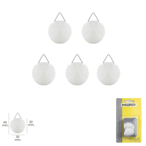 [5391520] Cuelga Cuadros Tela (Blister 5 piezas)