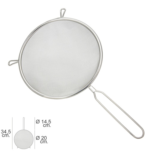 [5072060] Colador Acero Inoxidable Basic Ø 20 x 34,5 (Alt.) cm.
