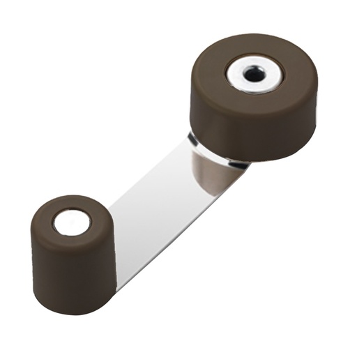 [5322005] Tope Puerta Con Retenedor Metalico / Goma Marron