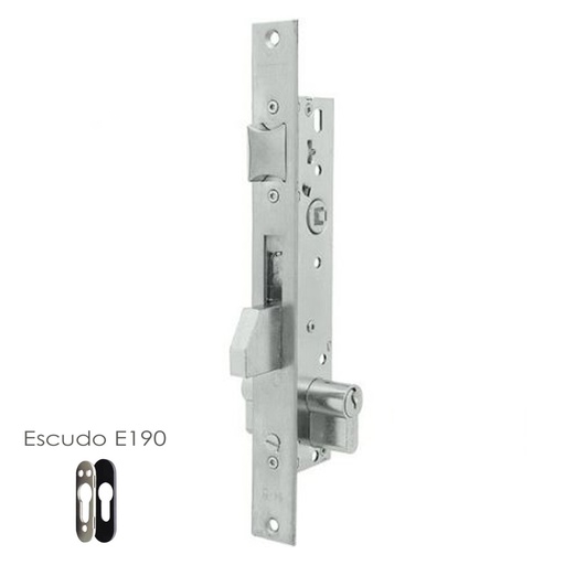 [3012375] Cerradura Tesa 2210/25/3NI Con Escudo de Seguridad E190 Con Sistema Antipalanqueta