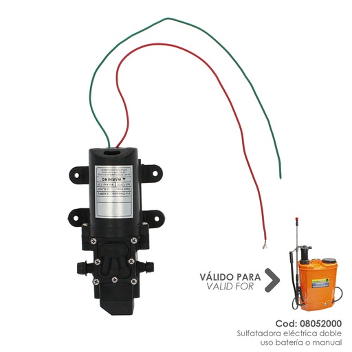 [8052040] Motor Para Sulfatadora 08052000 Sulfatadora Electrica A Bateria 12 V / 8 Amperios