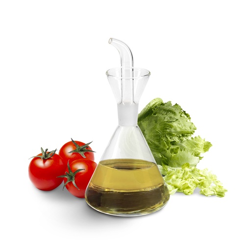 [5024250] Aceitera De Cristal Con Sistema Antigoteo, Capacidad 250 ml.