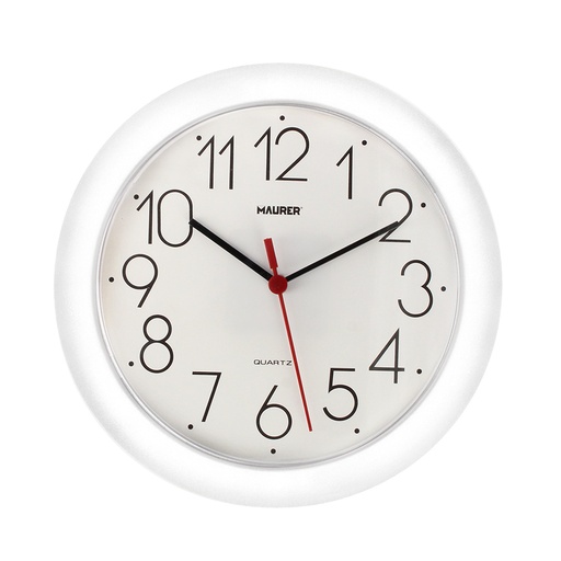 [5152005] Reloj De Pared Ø 25 cm. Color Blanco