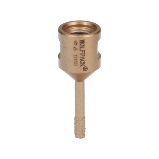 [9112100] Corona Diamante Para Amoladora Ø 6 mm. Conexión Rosca M14. Corte Seco