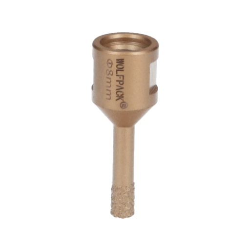 [9112105] Corona Diamante Para Amoladora Ø 8 mm. Conexión Rosca M14. Corte Seco