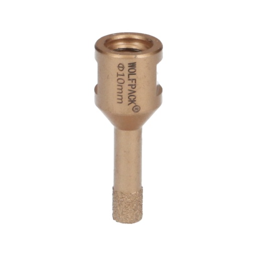 [9112110] Corona Diamante Para Amoladora Ø 10 mm. Conexión Rosca M14. Corte Seco