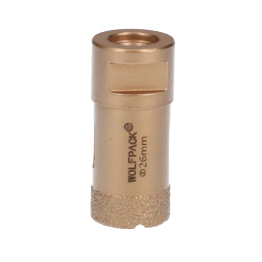 [9112135] Corona Diamante Para Amoladora Ø 26 mm. Conexión Rosca M14. Corte Seco