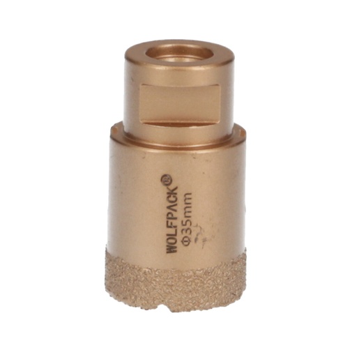 [9112145] Corona Diamante Para Amoladora Ø 35 mm. Conexión Rosca M14. Corte Seco