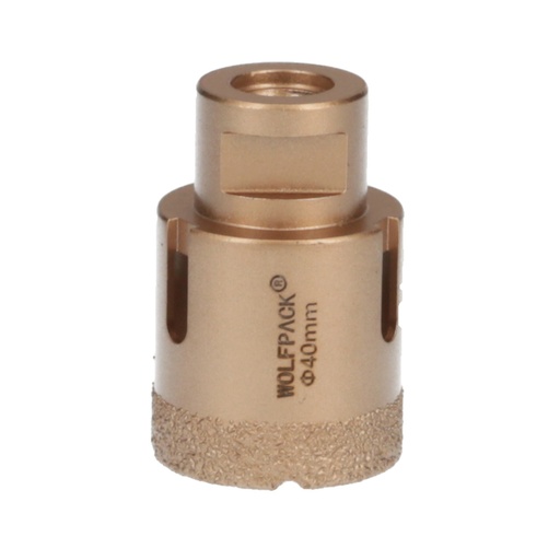 [9112150] Corona Diamante Para Amoladora Ø 40 mm. Conexión Rosca M14. Corte Seco
