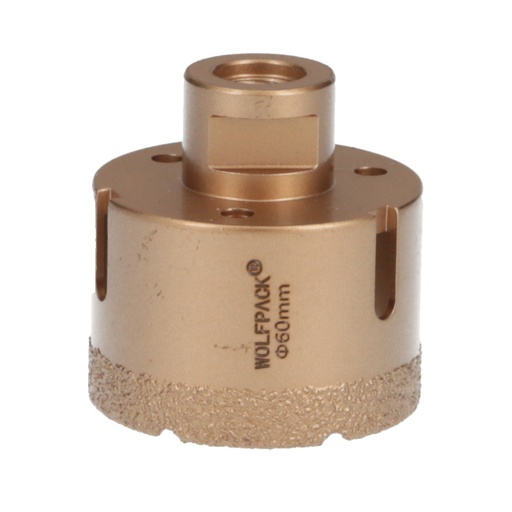 [9112160] Corona Diamante Para Amoladora Ø 60 mm. Conexión Rosca M14. Corte Seco