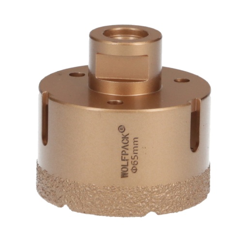 [9112165] Corona Diamante Para Amoladora Ø 65 mm. Conexión Rosca M14. Corte Seco