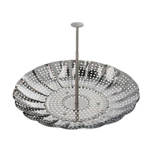 [5026025] Cesta Vaporera Acero Inoxidable, Plegable Ø 13,5 / 23 cm. Cocina Al Vapor.