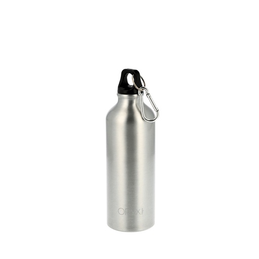[5075065] Botella de Agua Aluminio Con mosqueton, Cierre hermetico 500 ml.