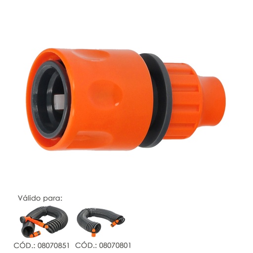 [8070861] Conector Manguera Tubo Autoenroscable 10x12 mm.