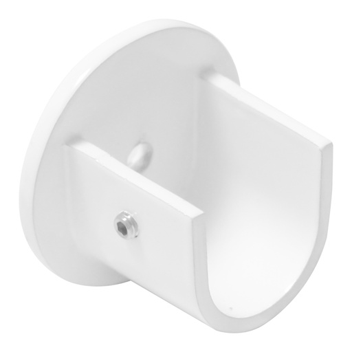 [5432990] Soporte Zirconio Lateral Para Barras Ø 20 mm. Acabado Blanco (2 Piezas)