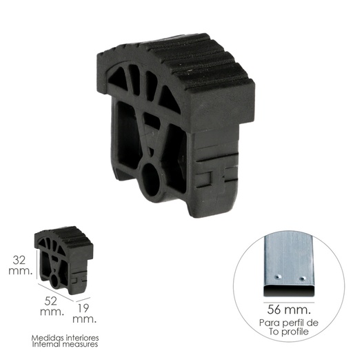 [23010082] Contera Para Escalera Pronor 2 Tramos Con 8+8 Peldaños ( Perfil 55 mm.)