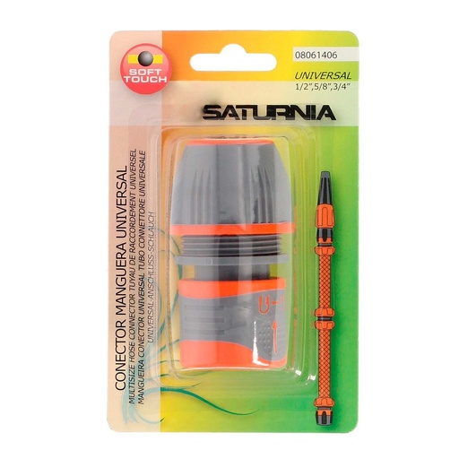 [8061406] Conector Manguera Plastico Universal  1/2" 5/8" 3/4"