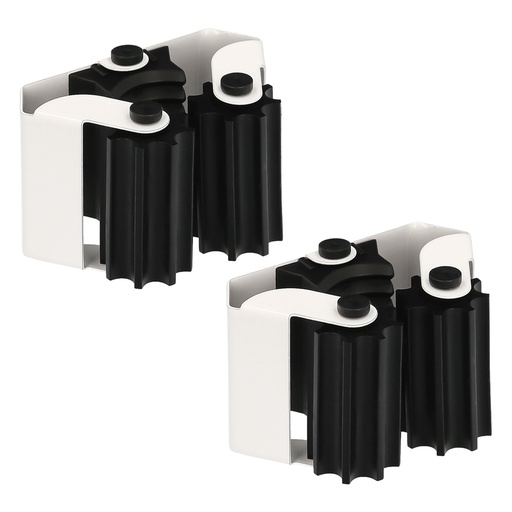 [5393050] Colgador Adhesivo / Atornillable Para Escobas, Fregonas, Cepillos, Recogedores (Blister 2 piezas)