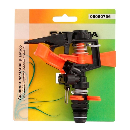 [8060796] Aspersor Riego Regulable Sectorial Plastico  Toma 1/2" Fabricado En plastico, Riego De Jardines / Cesped