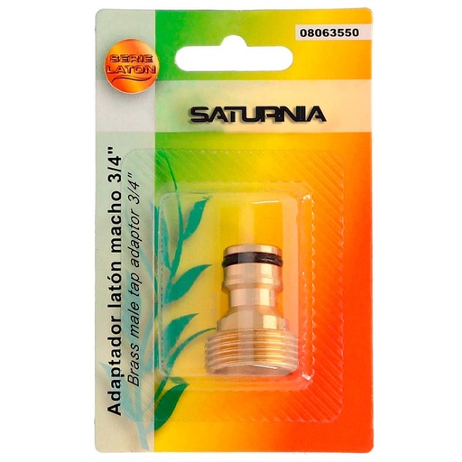 [8063550] Adaptador Manguera Laton  3/4" macho