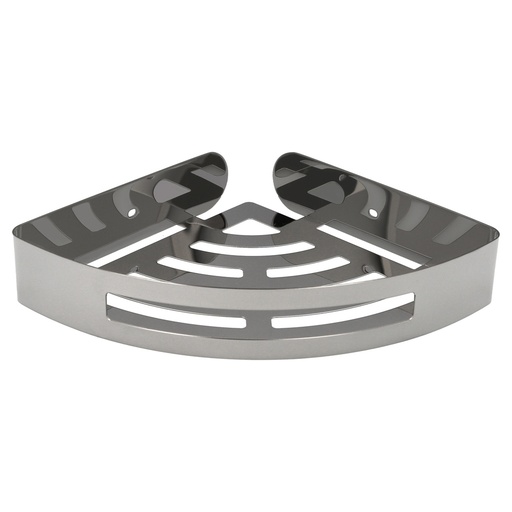 [5421330] Cestillo Rincon Baño Autoadhesivo, Color Inox Con Efecto Espejo, Autoadhesivo Resistente o Con Tornillos