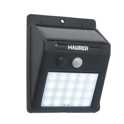 [8192025] Aplique Foco Solar LED Exterior IP65, 200 Lumenes, Sensor Movimiento y Crepuscular, Foco Led Bateria, Foco Solar Bateria,