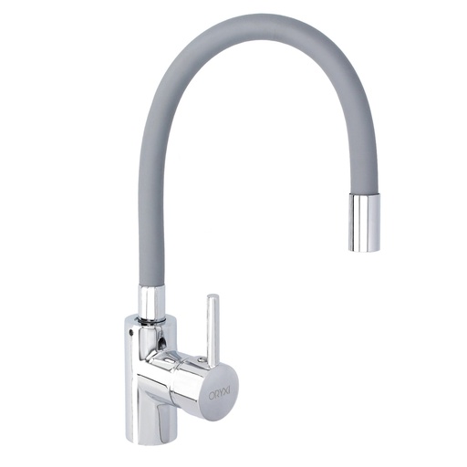 [4041110] Grifo Monomando Fregadero Flexible Caño Alto, Grifo De Cocina Flexible Caño Alto.Cartucho ceramico Ø 35 mm.