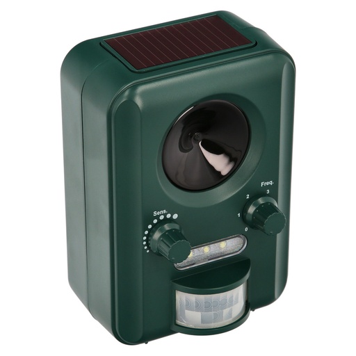 [8300525] Ahuyentador Ultrasonidos Animales Funcionamiento Solar / Usb. Ahuyenta Roedores, Ratones, Gatos, Perros, Aves, Pajaros, Etc