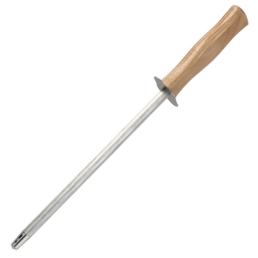 [5800202] Chaira Afiladora Cocina 19 cm. Mango Madera. Chaira Afilador Cuchillos / Tijeras Manual
