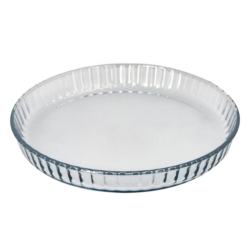 [5024190] Molde Rizado Horno Cristal Borosilicato Ø 28 cm. Ideal Postres, Cocina, Resposteria, Tartas, Quiche, Libre BPA