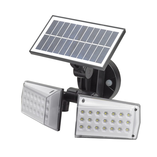 [8192035] Aplique Solar Led Doble Con Sensor de Movimiento / Crepuscular 450 Lumenes. Protección IP65