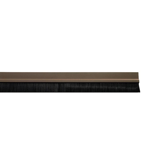 [5190205] Burlete Puerta Pvc Marron Con Cepillo 1metro