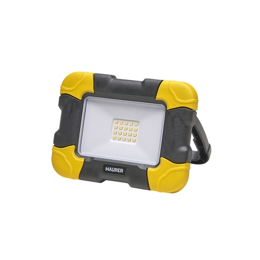 [19079350] Foco Led Plano Recargable  10 Watt. 800 Lumenes Luz blanca 4000ºK Protección IP44. Portatil Proyector Led Obras