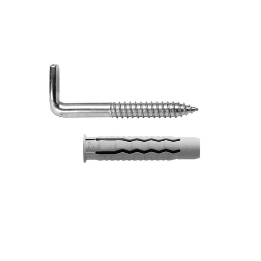 [13136510] Kit Sanitario Alcayata Con Taco Ø 12 x 60 mm. Fijación Calentadores / Termos De Agua