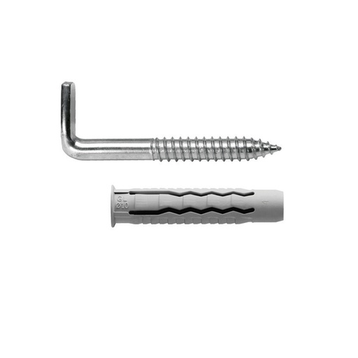 [13136520] Kit Sanitario Alcayata Con Taco Ø 14 x 70 mm. Fijación Calentadores / Termos De Agua