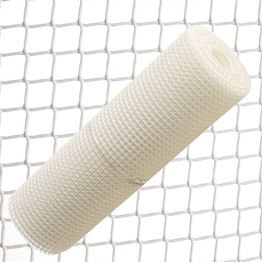 [1190064] Tela Cuadrada Plastico 2,0 cm. x 1 Metros Blanca Rollo 25 Metros