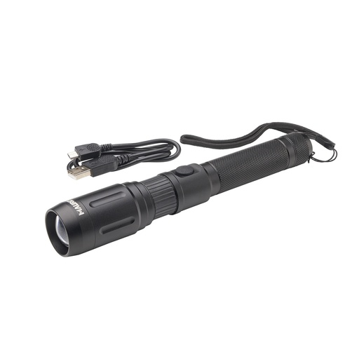 [19041280] Linterna LED De Mano Con Bateria Recargable Con Función Powerbank ( 2.000 mAh) 500 Lumenes (5 Watt.) Con Función Zoom