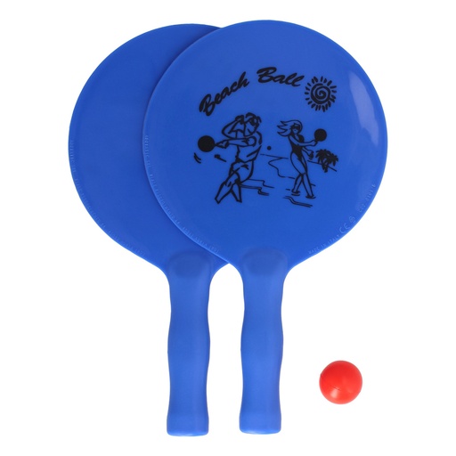 [8325502] Raquetas Palas Playa Con Pelota Ø 22,5 cm. x 38,5 (Alt.) cm. Resistente Al Agua y Al Sol. Raqueta de Playa, Palas Playa.