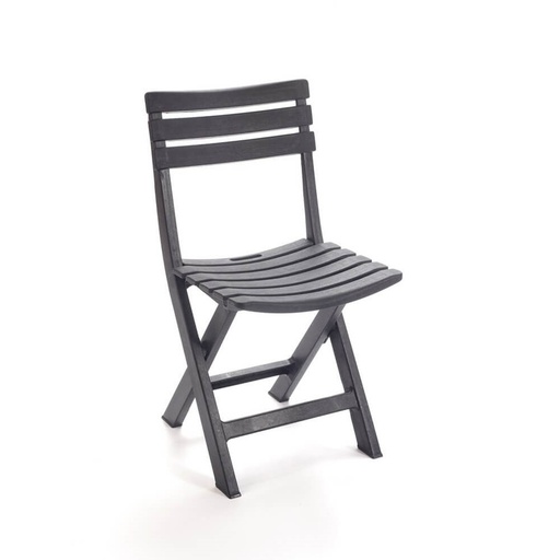 [8330041] Silla Resina Plegable "Komodo" Antracita