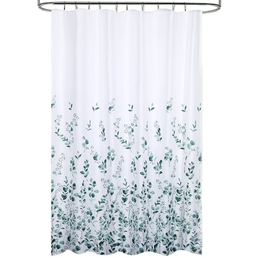 [4042475] Cortina Ducha Tela Flores 180 x 200 cm. Cortina baño, Cortina Tela Impermeable Con Anillas
