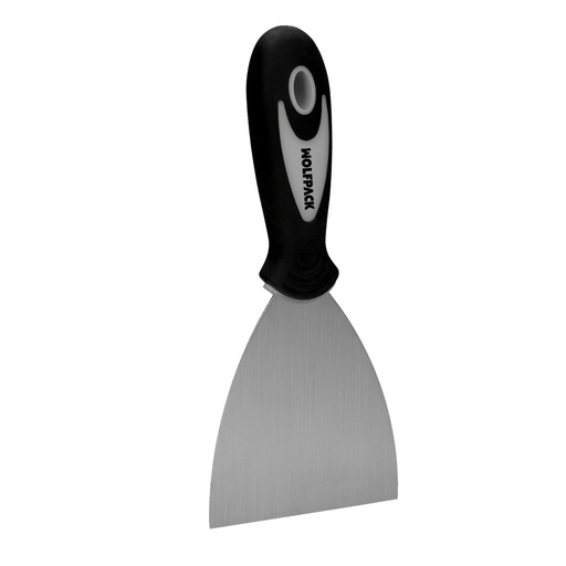 [2322410] Espatula Acero Inoxidable Ancho 60 mm. Con Mango de Goma Ergonomico, Espatula Pintor, Espatula Masilla, Paletina, Paleta Rascar