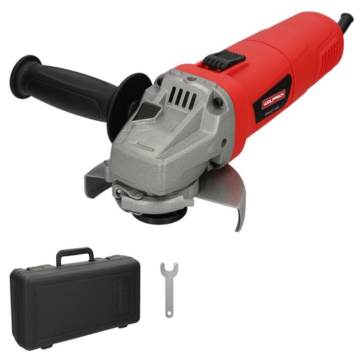 [7020555] Amoladora Angular 900 Watt. Disco Ø 115 mm. 11.000 R.P.M. Mango 3 Posiciones Eje M14 Protector Disco Ajustable, Anti arranque
