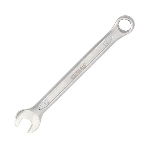 [2105832] Llave Combinada Plus 12x12 Acero Cromo Vanadio DIN 3113. Llave Doble Boca, Llave Fija, Llave Estrella