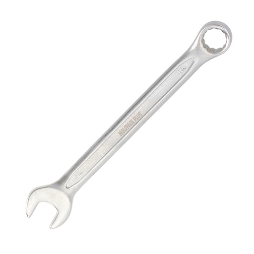 [2105842] Llave Combinada Plus 14x14 Acero Cromo Vanadio DIN 3113. Llave Doble Boca, Llave Fija, Llave Estrella