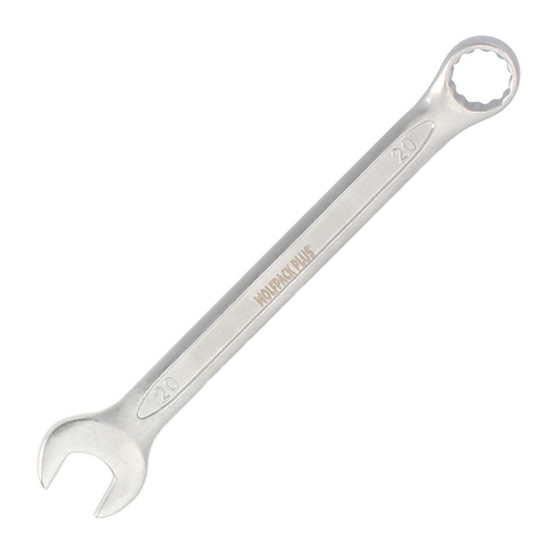[2105872] Llave Combinada Plus 20x20 Acero Cromo Vanadio DIN 3113. Llave Doble Boca, Llave Fija, Llave Estrella