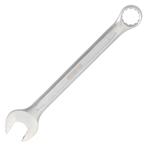 [2105907] Llave Combinada Plus 27x27 Acero Cromo Vanadio DIN 3113. Llave Doble Boca, Llave Fija, Llave Estrella