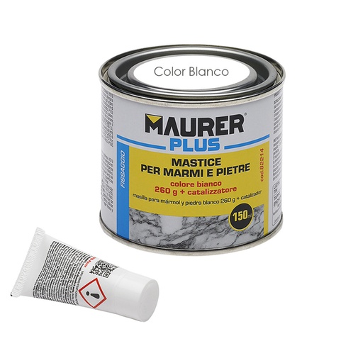 [14075085] Masilla Para Marmol / Piedra 150 ml. Color Blanca