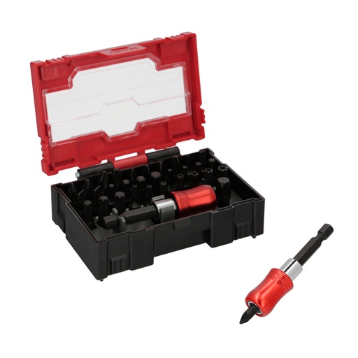 [2323615] Juego De Puntas Destornillador Acero Cromo Vanadio Con Adaptador Rapido 32 Piezas