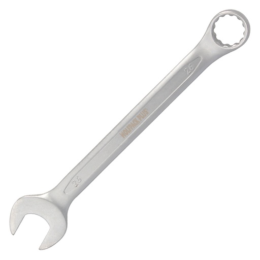 [2105902] Llave Combinada Plus 26x26 Acero Cromo Vanadio DIN 3113. Llave Doble Boca, Llave Fija, Llave Estrella